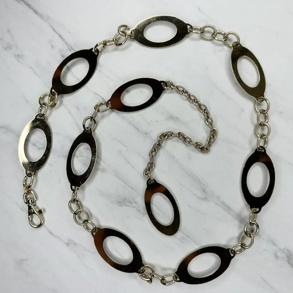 Fossil Gold Chain Belt Oval Link Extra Large/2X (XL/2X) ✨